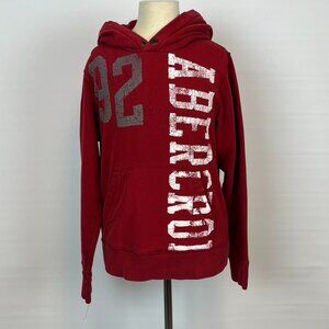 Abercrombie & Fitch Red Sweatshirt ((size Large))